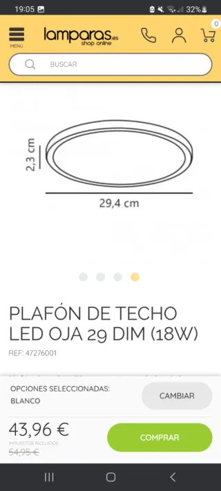 Panel LED Nordlux OJA 29 Regulable