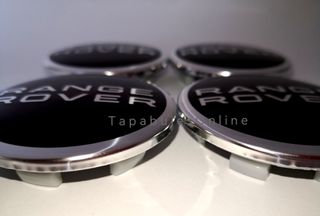 Set de 4x Tapacubos Negros Range Rover 63mm