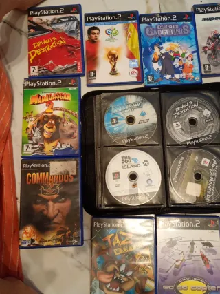 Consola PlayStation 2 Negra + 4 Juegos
