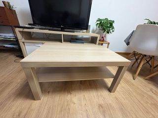 Mesa de centro LACK Ikea madera clara