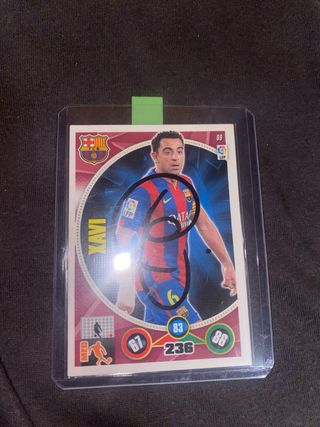 Cromo Xavi Hernández firmado