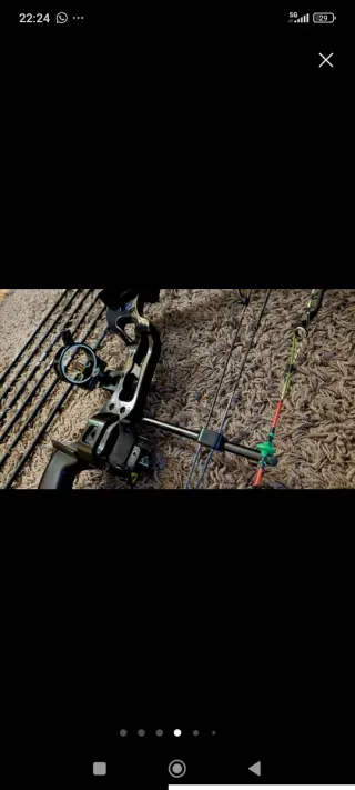 Arco con pulegge e frecce