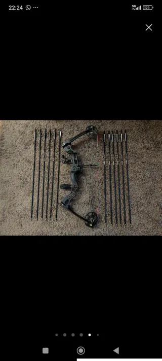 Arco con pulegge e frecce