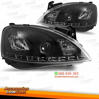 FAROS OPEL CORSA C CON LUZ DIURNA LED (00-06).CRI