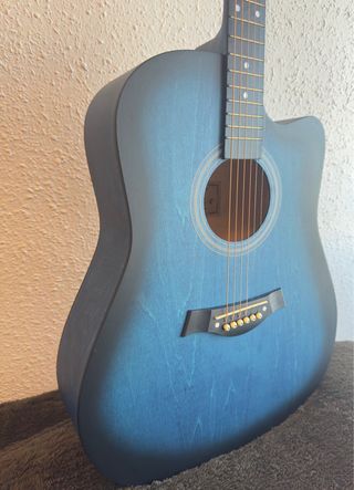 Guitarra Acústica Azul