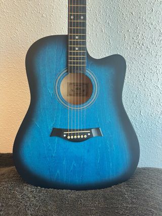 Guitarra Acústica Azul