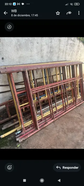 Barandillas metálicas de obra / andamio – Usadas