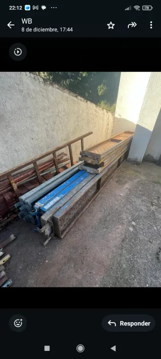 Barandillas metálicas de obra / andamio – Usadas