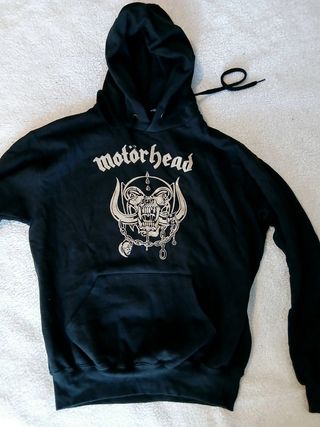 Sudadera negra Motörhead capucha unisex