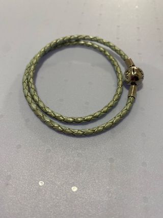 Pulsera Pandora Cuero Trenzado Doble