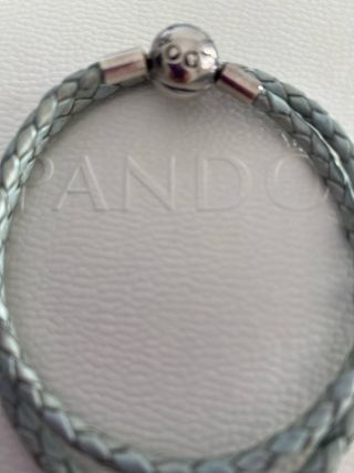 Pulsera Pandora Cuero Trenzado Doble