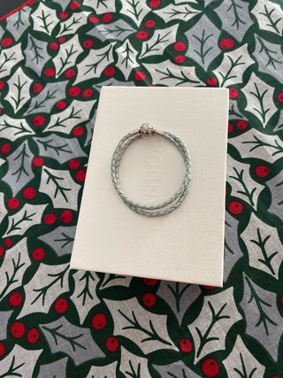 Pulsera Pandora Cuero Trenzado Doble