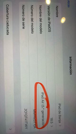 iPad Air 5ª Gen 256GB Rosa.