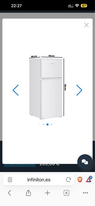 Nevera INFINITO blanca
