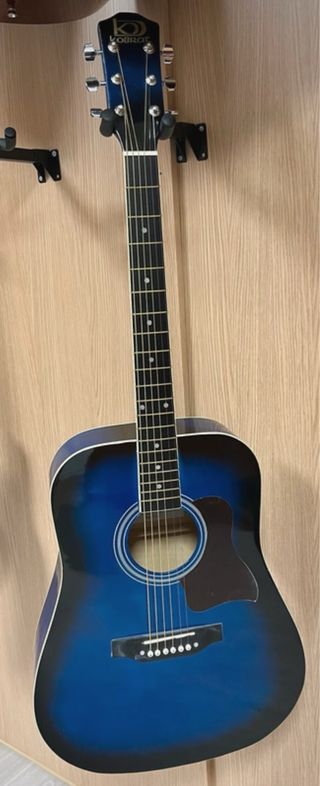 Guitarra Acústica Azul