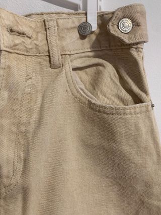 Pantalón ancho Lefties beige T.36