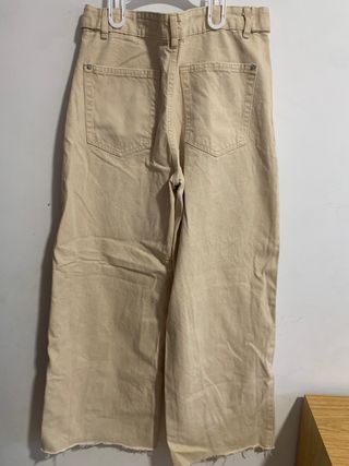 Pantalón ancho Lefties beige T.36