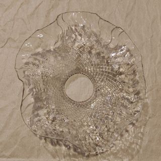 Tulipa vintage cristal transparente texturizado