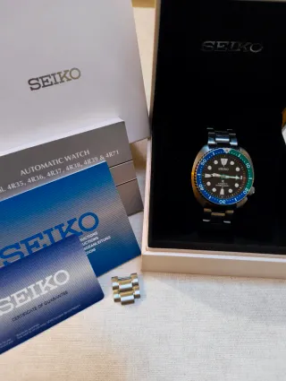 Seiko Tortuga SRPJ35K1 Ed Especial Tropical lagoon