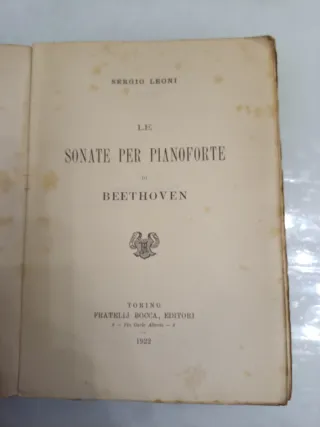 Le Sonate per Pianoforte di Beethoven di Leoni