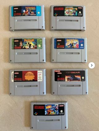Pack 5 Juegos Super Nintendo SNES