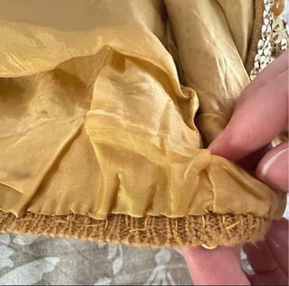 Chaqueta vintage lentejuelas doradas