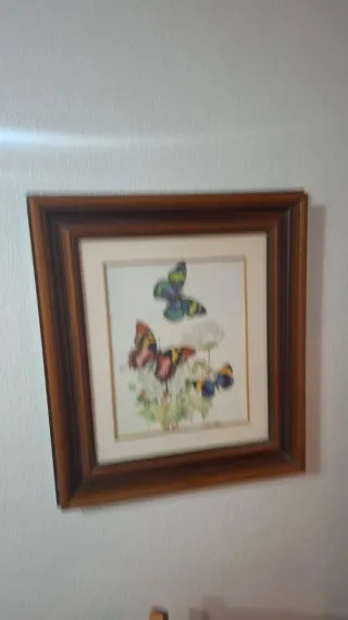 Cuadro decorativo paisaje pueblo