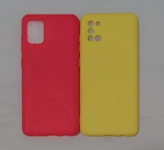 Funda Samsung Galaxy A31 Rosa intenso y Amarilla