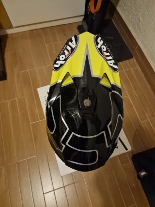 Casco Airoh Moto Negro/Amarillo