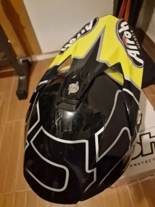 Casco Airoh Moto Negro/Amarillo