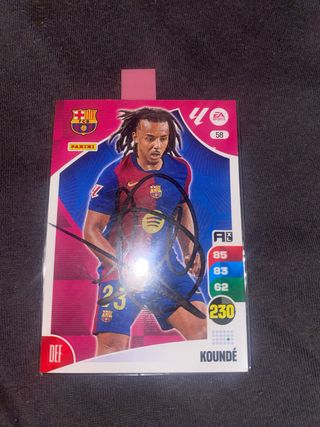 Cromo Koundé firmado