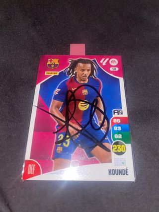 Cromo Koundé firmado