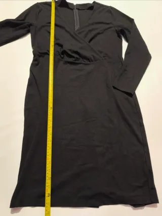 Vestido negro manga larga