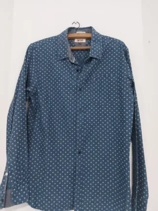Camisa Tommy Hilfiger Azul Estampada