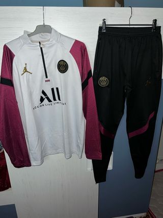 Chándal PSG x Jordan Negro y Rosa