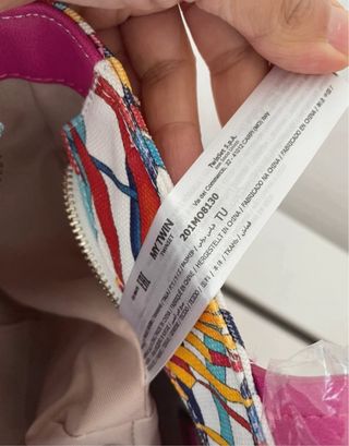 Twinset Borsa Donna Canvas Multicolor