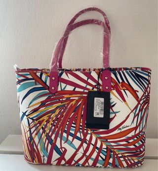 Twinset Borsa Donna Canvas Multicolor