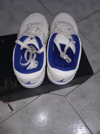 Scarpe Jordan Flight Court colore panna/Blu