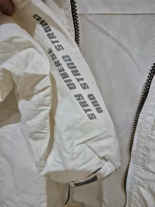 Chaqueta Deportiva Blanca Bershka