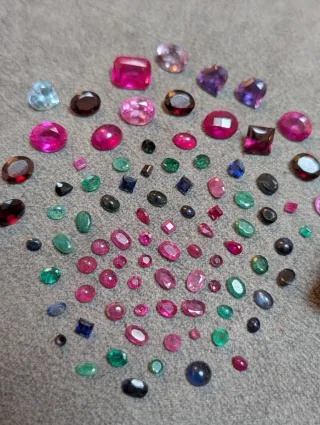 Lote piedras preciosas variadas