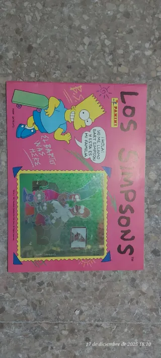 Álbum de cromos Los Simpsons