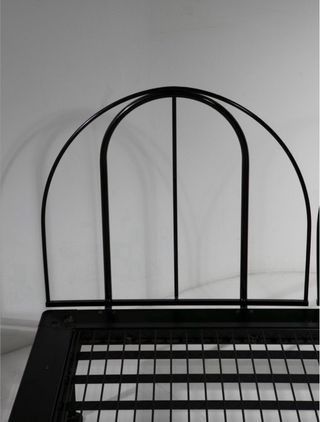 Letto matrimoniale design metallo