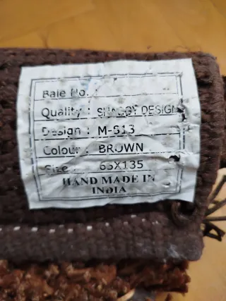 2 Alfombras degradado marrón y negro