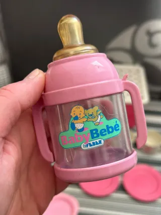 Cesta picnic juguete con accesorios vintage