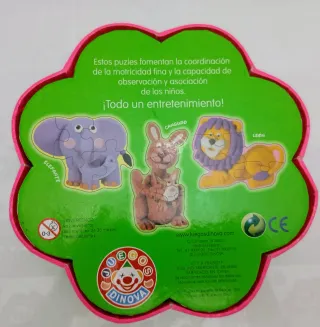 Puzzles Animalitos 5 Piezas Dinova