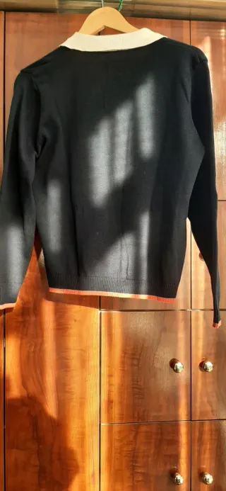 Polo Lloyd's T. M 42 Negro Naranja