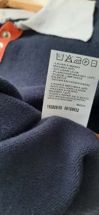 Polo Lloyd's T. M 42 Negro Naranja