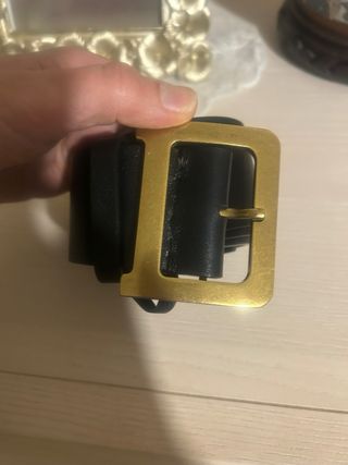 Cintura larga Christian Dior oro nero