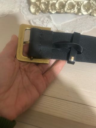 Cintura larga Christian Dior oro nero