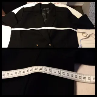 Abrigo largo 90% lana virgen color negro